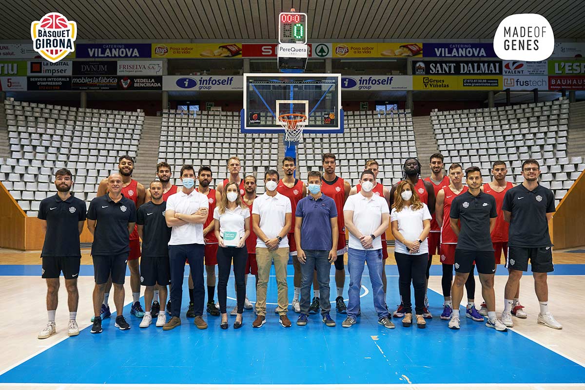 Bàsquet Girona y Made of Genes se alían para impulsar el cuidado de la salud en el ámbito del deporte y nutrición deportiva de forma personalizada